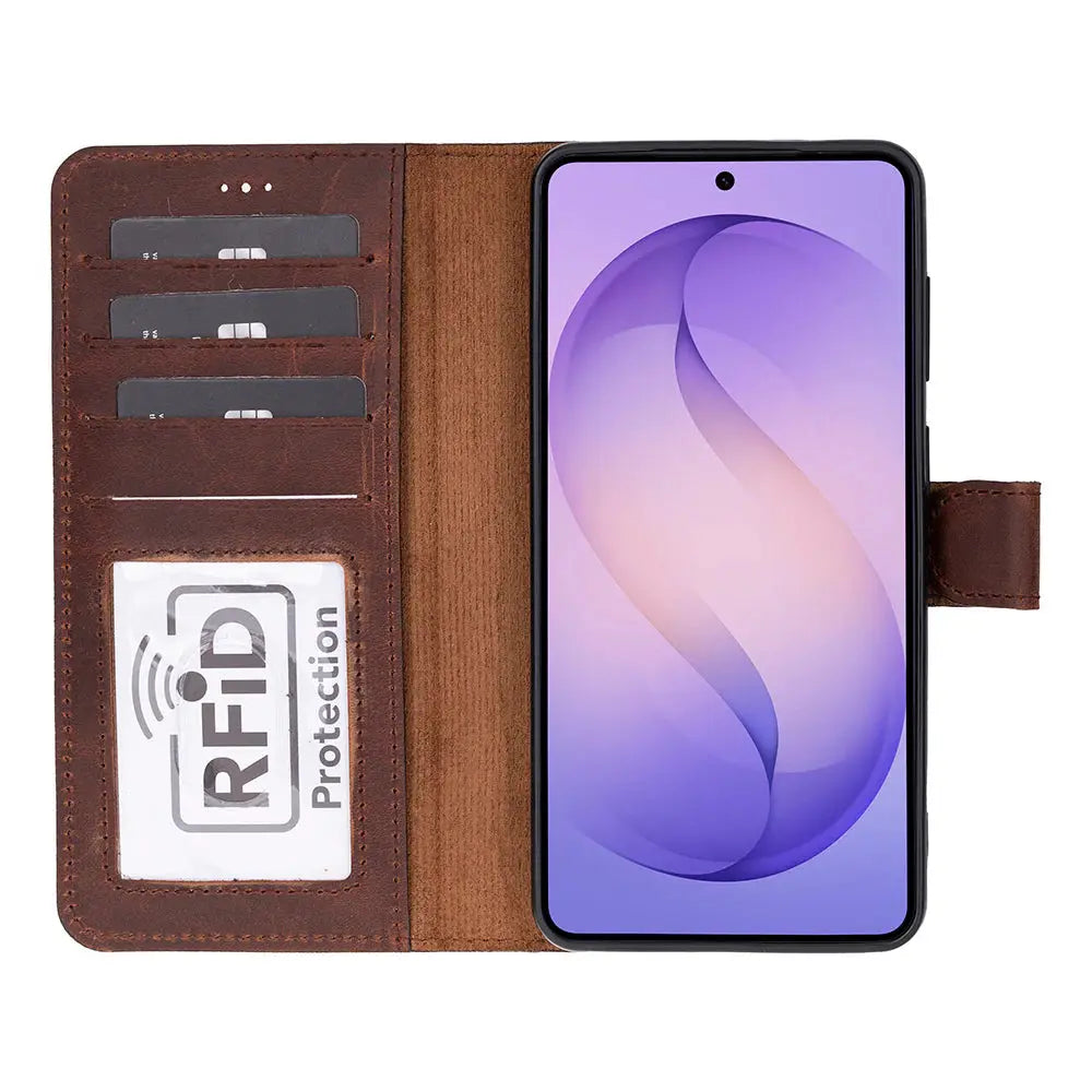 Samsung Galaxy S26 Leather Wallet Case Detachable RFID – Magic